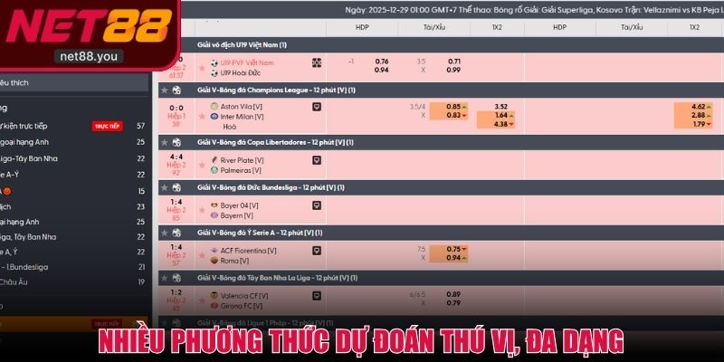 Khám phá nhiều phương thức dự đoán thú vị, đa dạng